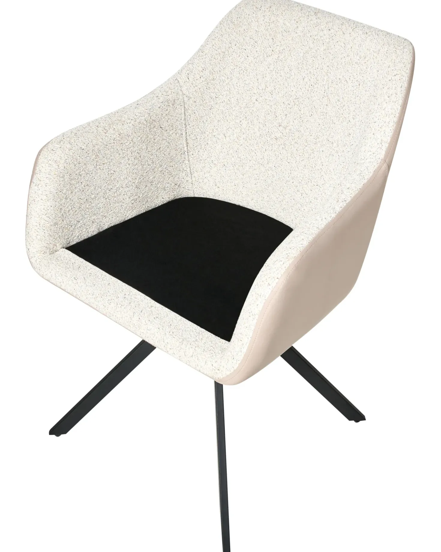 Set di 2 sedie da pranzo LITHIA Bouclé Beige chiaro