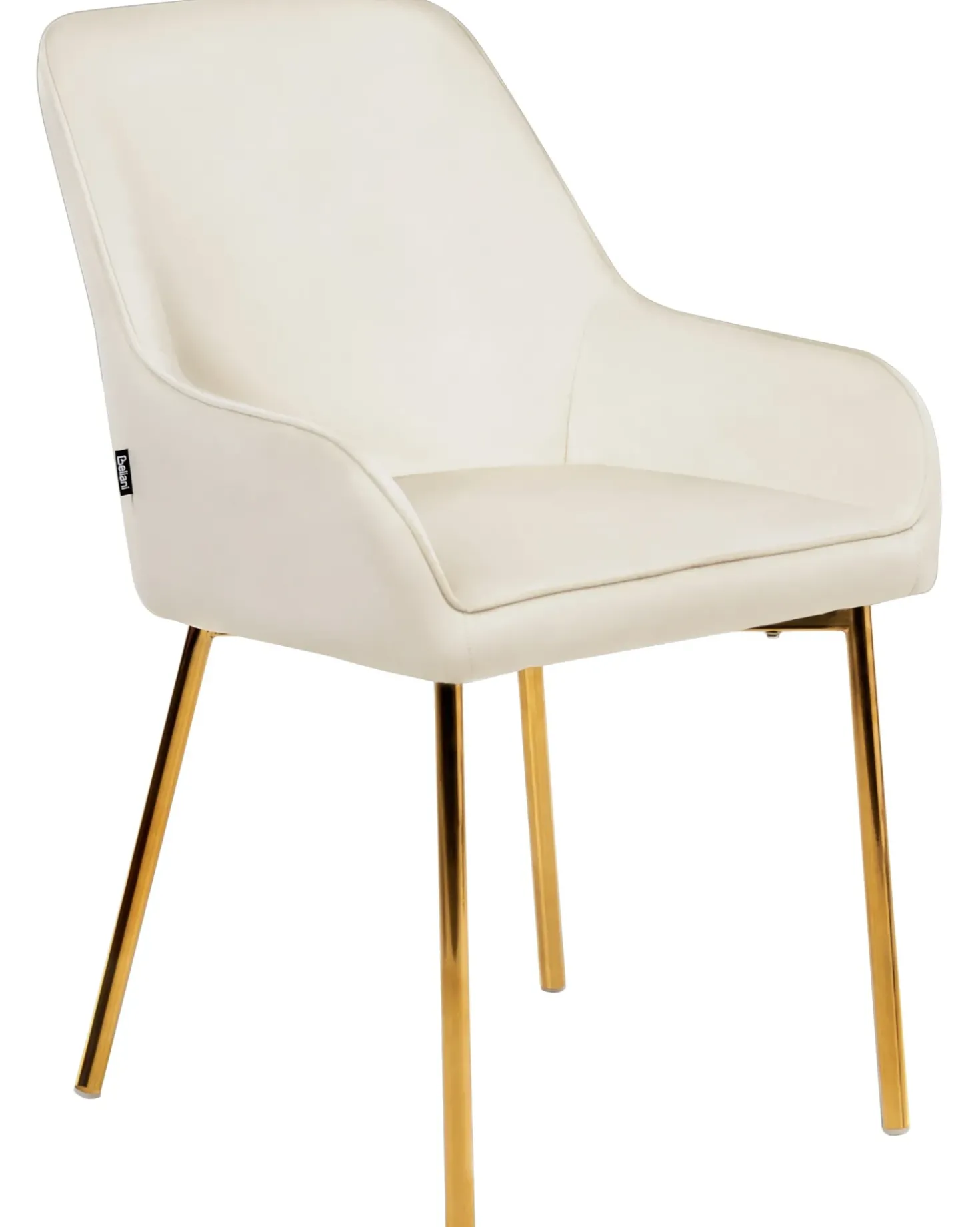 Set di 2 sedie da pranzo LOVERNA Velluto Bianco sporco