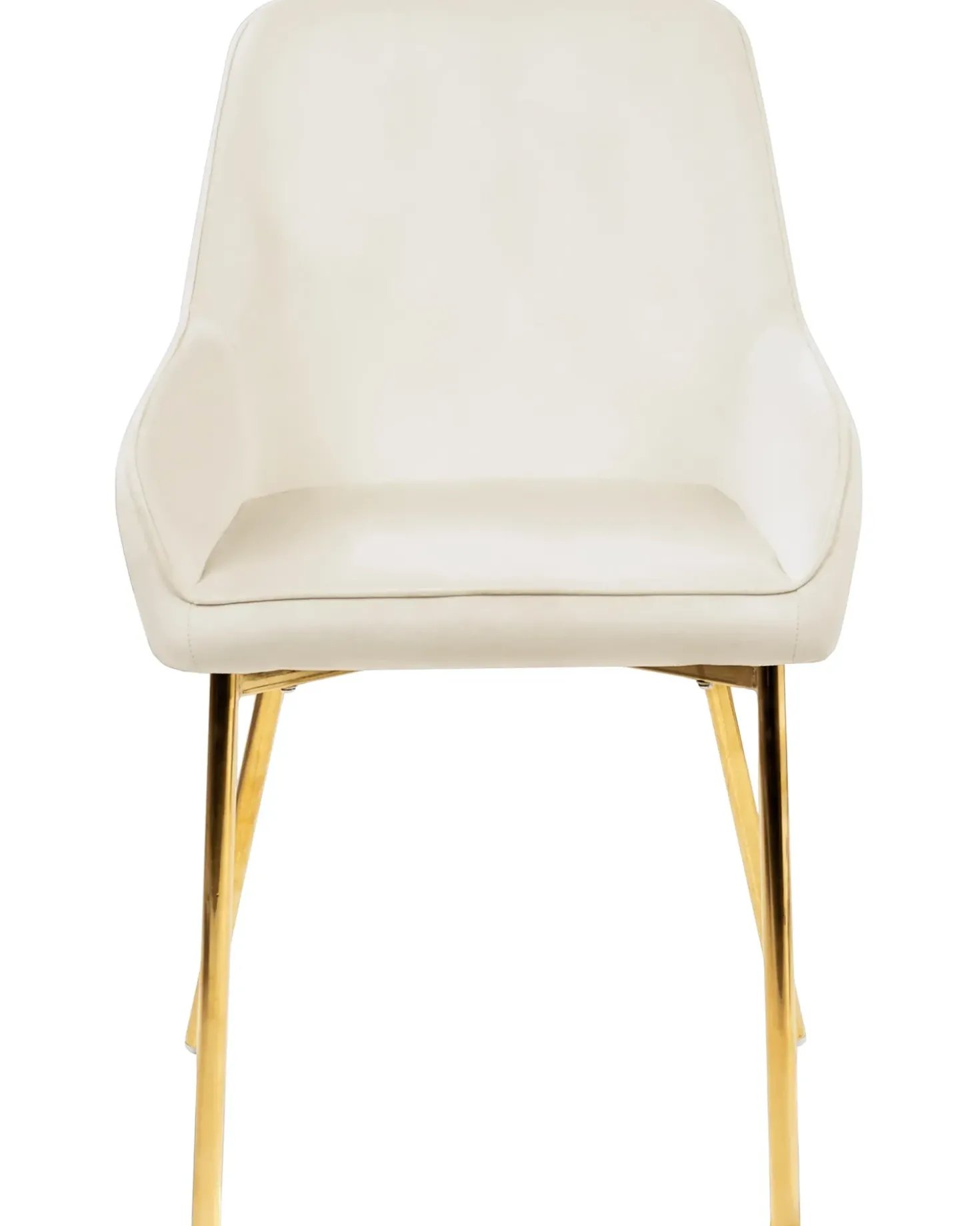 Set di 2 sedie da pranzo LOVERNA Velluto Bianco sporco