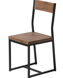 Set di 6 sedie da pranzo LAREDO Marrone/Nero