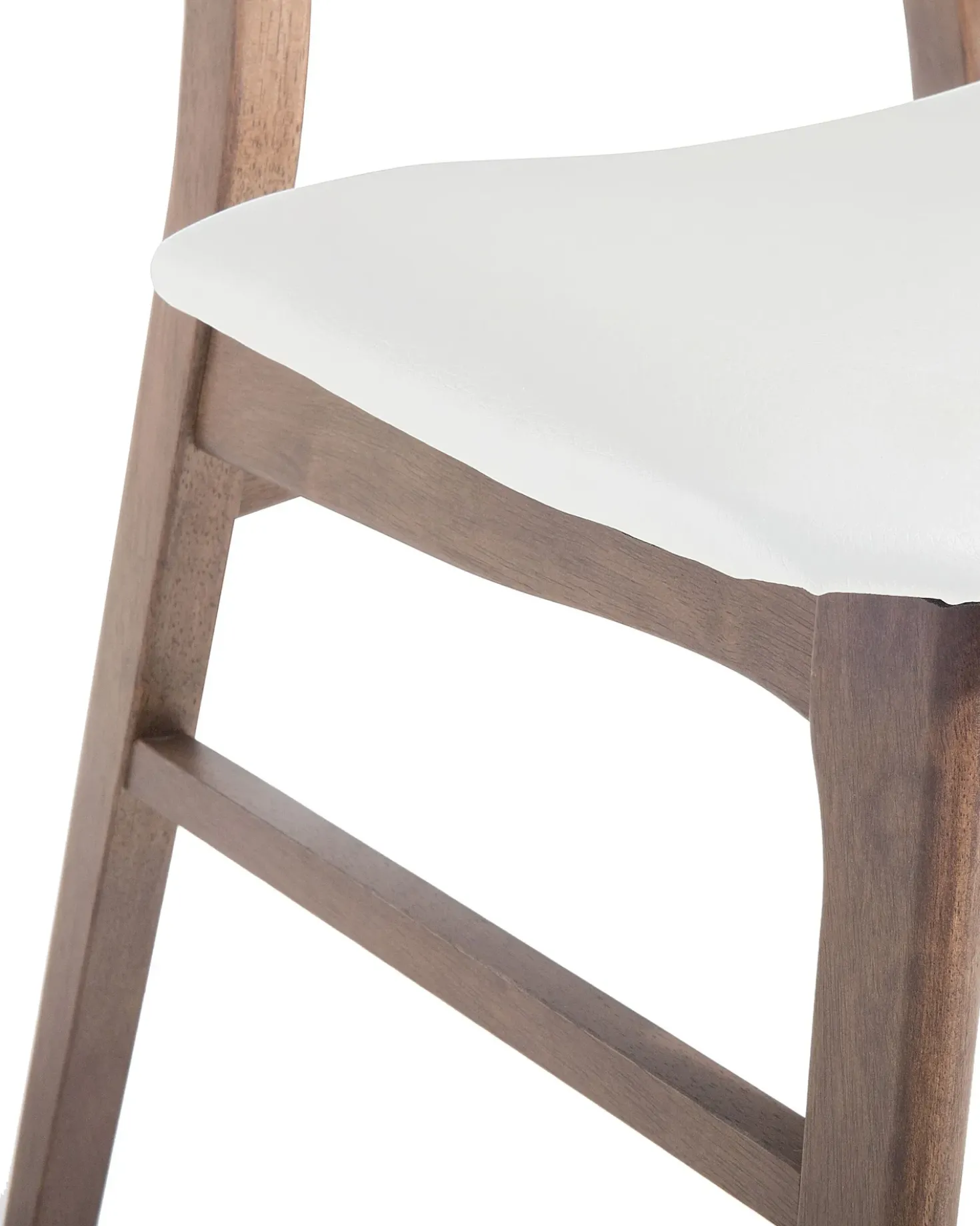 Set di 2 sedie da pranzo LYNN Legno Marrone scuro/Bianco