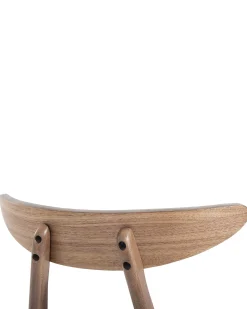 Set di 2 sedie da pranzo LYNN Legno Marrone scuro/Bianco