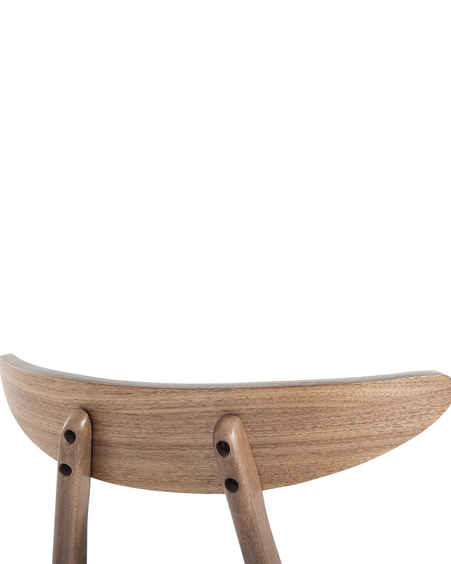 Set di 2 sedie da pranzo LYNN Legno Marrone scuro/Bianco