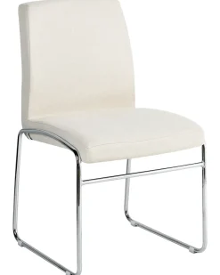 Set di 2 sedie da pranzo LECCO Tessuto Beige chiaro