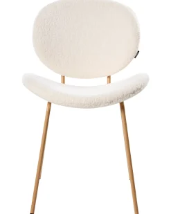 Set di 2 sedie da pranzo LUANA Bouclé Bianco