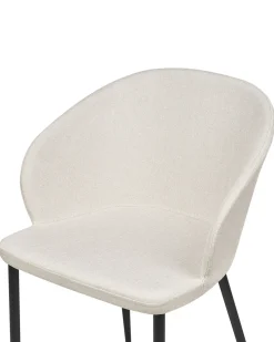 Set di 2 sedie da pranzo MASON Tessuto Beige chiaro