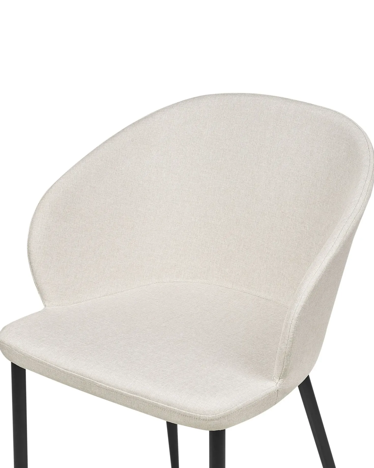 Set di 2 sedie da pranzo MASON Tessuto Beige chiaro