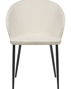 Set di 2 sedie da pranzo MASON Tessuto Beige chiaro