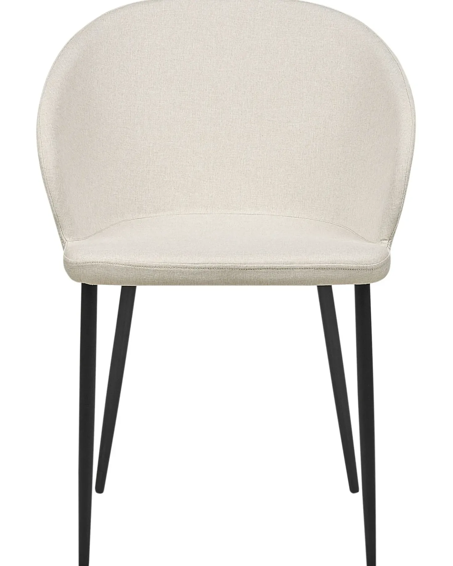 Set di 2 sedie da pranzo MASON Tessuto Beige chiaro