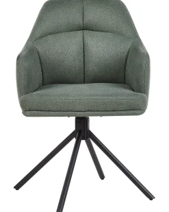 Set di 2 sedie da pranzo MIRA Tessuto Verde