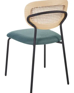 Set di 2 sedie da pranzo MAYETTA Metallo Foglia di tè
