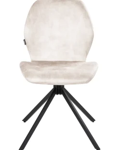 Set di 4 sedie da pranzo MORRISON Velluto Beige chiaro