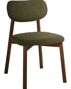 Set di 2 sedie da pranzo MILLS Bouclé Marrone/Verde