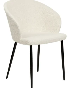 Set di 2 sedie da pranzo MASON Bouclé Bianco sporco