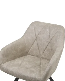 Set di 2 sedie da pranzo MONEE Tessuto Beige