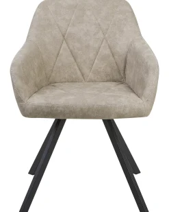 Set di 2 sedie da pranzo MONEE Tessuto Beige