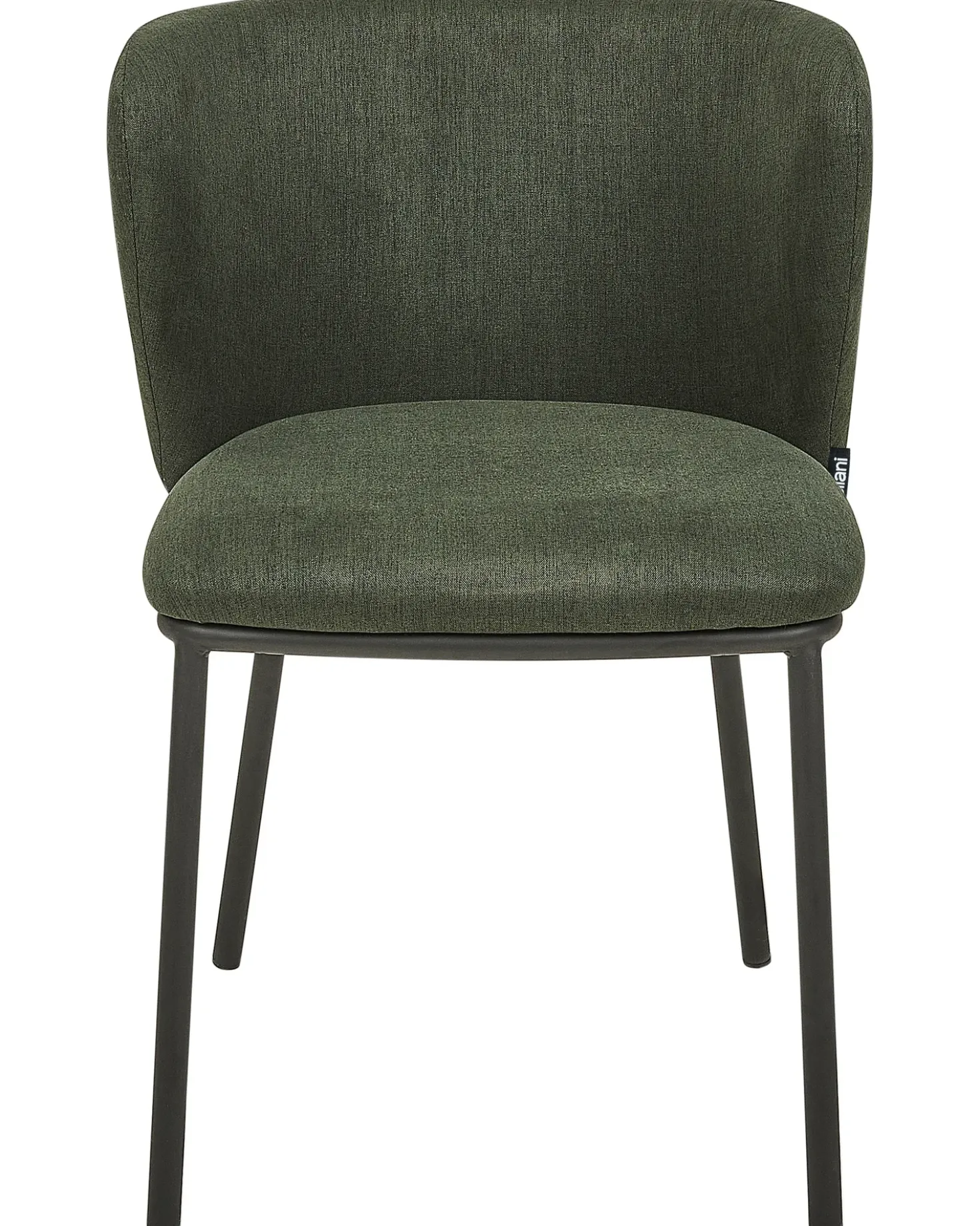Set di 2 sedie da pranzo MINA Tessuto Verde scuro