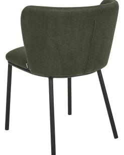 Set di 2 sedie da pranzo MINA Tessuto Verde scuro