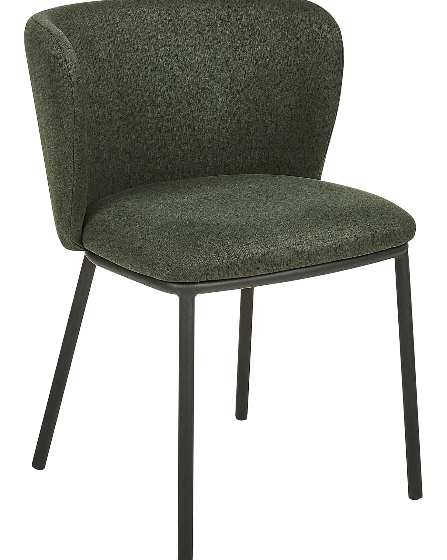 Set di 2 sedie da pranzo MINA Tessuto Verde scuro