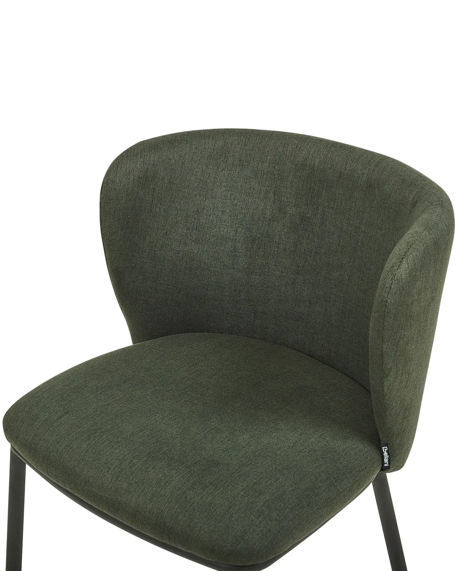 Set di 2 sedie da pranzo MINA Tessuto Verde scuro