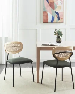 Set di 2 sedie da pranzo MAYETTA Metallo Verde scuro