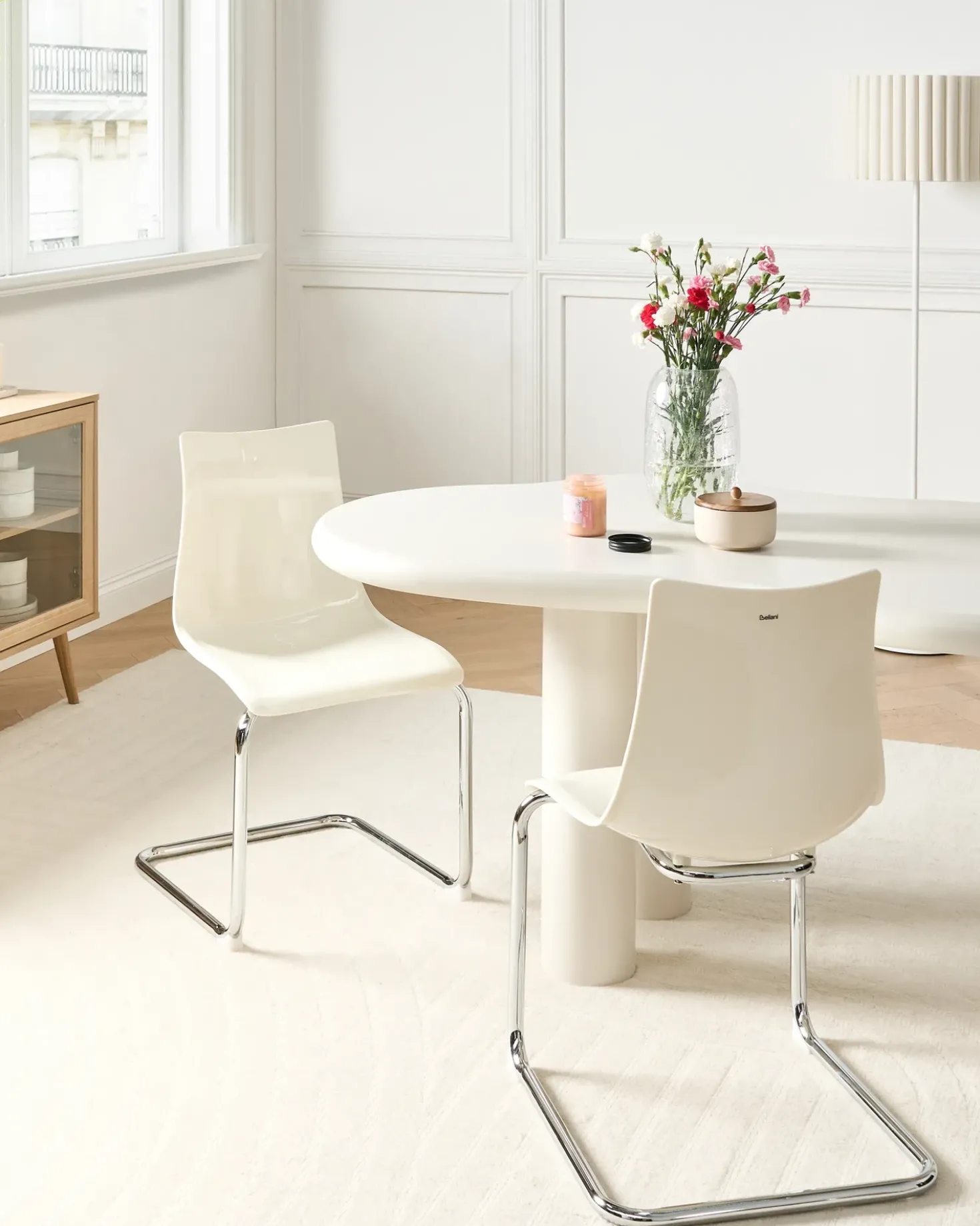 Set di 2 sedie da pranzo MARSHALL Bianco sporco