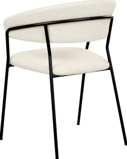 Set di 2 sedie da pranzo MARIPOSA Bouclé Bianco sporco