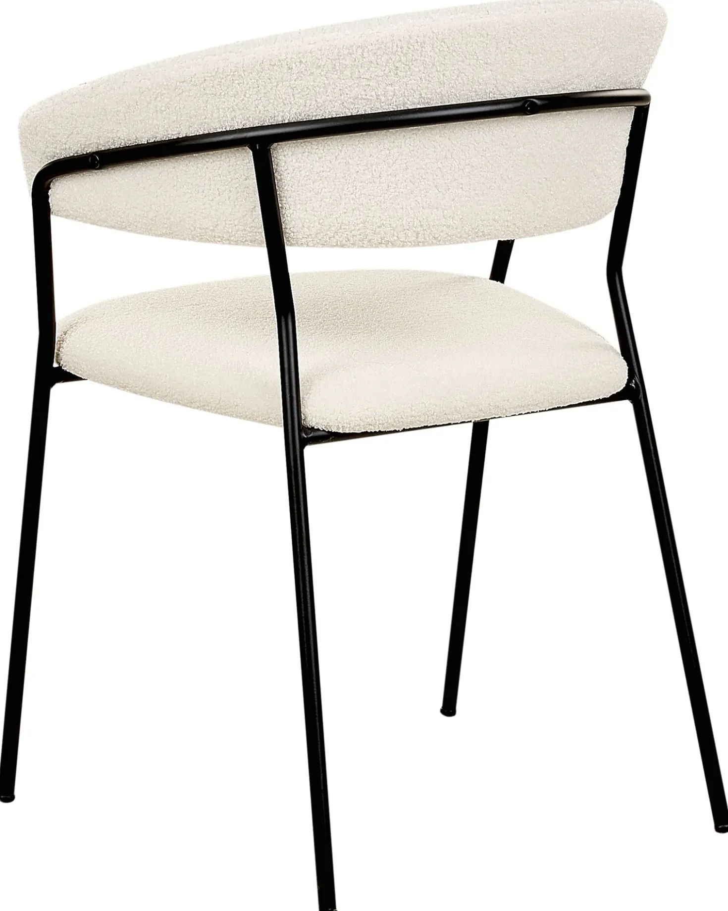 Set di 2 sedie da pranzo MARIPOSA Bouclé Bianco sporco
