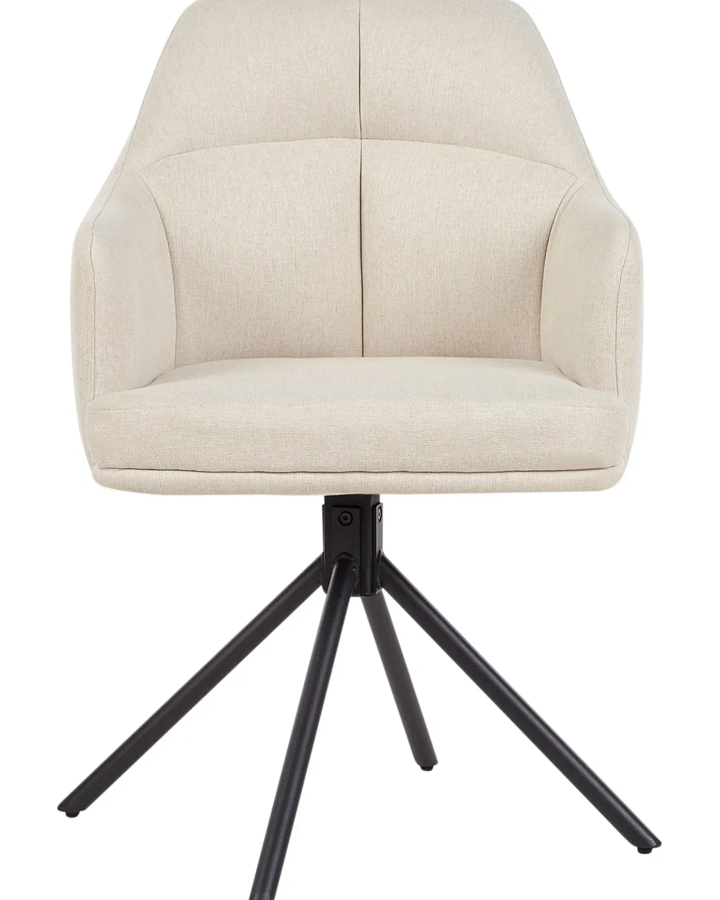 Set di 2 sedie da pranzo MIRA Tessuto Beige