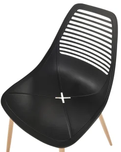 Set di 4 sedie da pranzo MONTELLO Nero