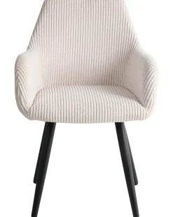 Set di 2 sedie da pranzo MORI Velluto a coste Beige chiaro