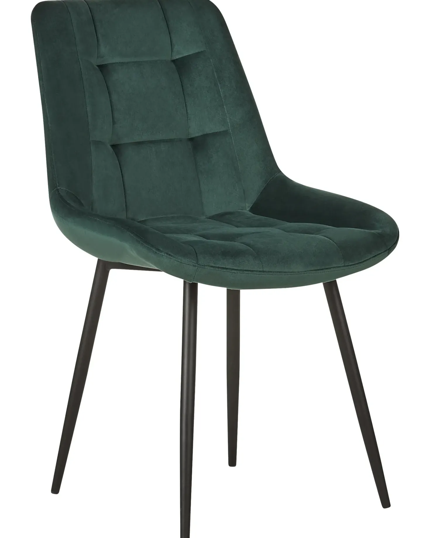Set di 2 sedie da pranzo MELROSE Velluto Verde scuro