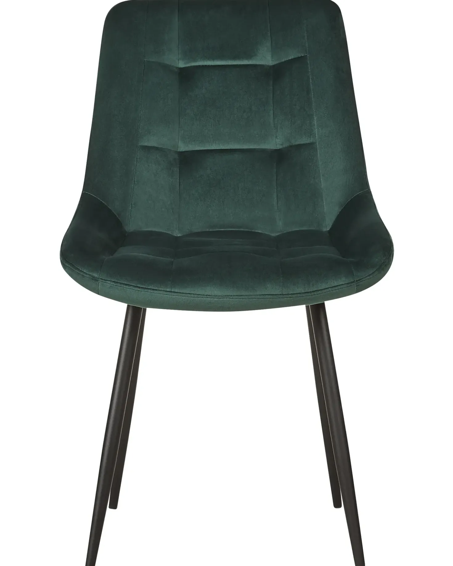Set di 2 sedie da pranzo MELROSE Velluto Verde scuro