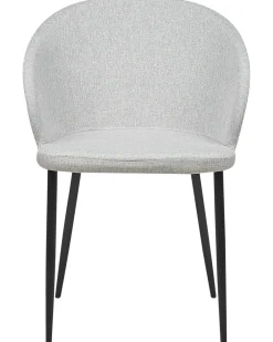Set di 2 sedie da pranzo MASON Tessuto Grigio chiaro