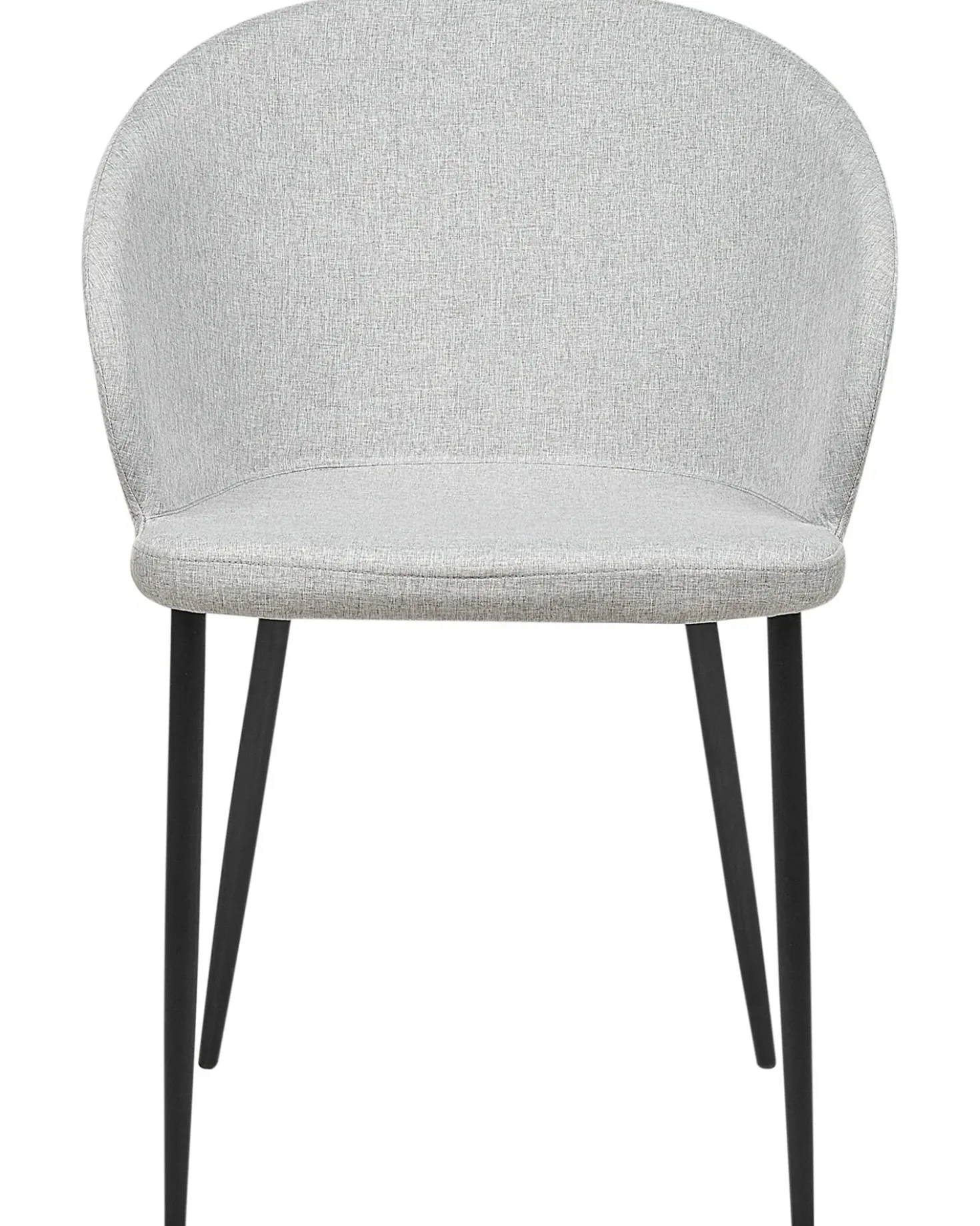 Set di 2 sedie da pranzo MASON Tessuto Grigio chiaro