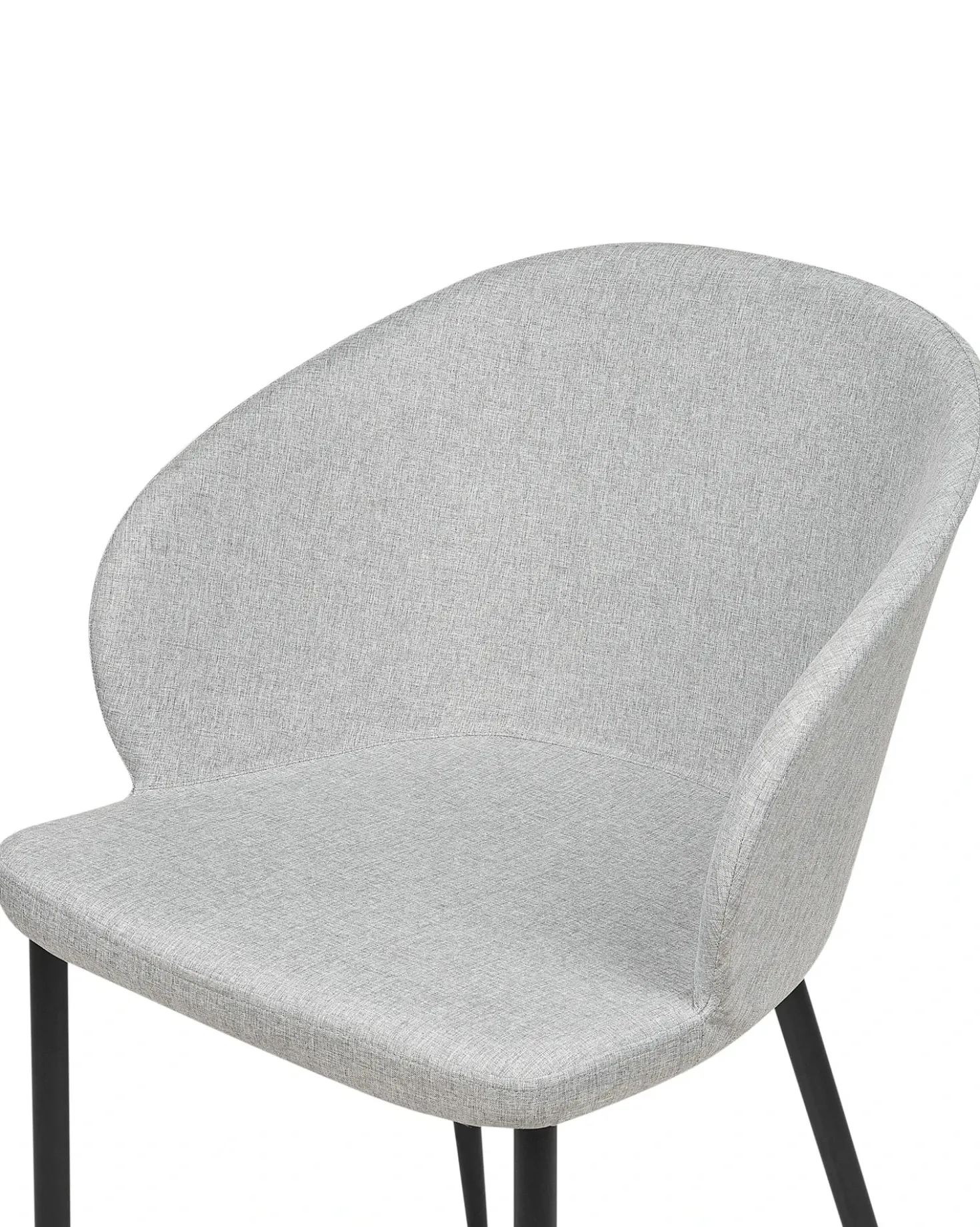 Set di 2 sedie da pranzo MASON Tessuto Grigio chiaro