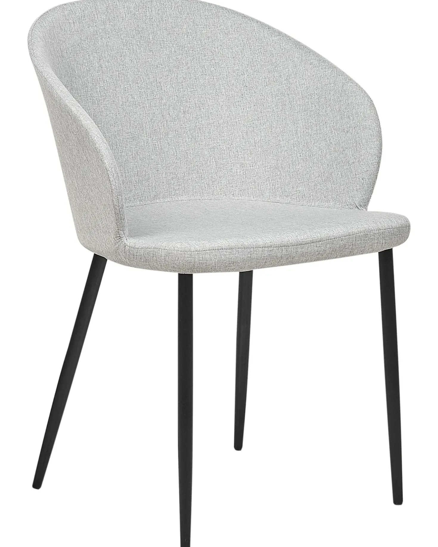 Set di 2 sedie da pranzo MASON Tessuto Grigio chiaro