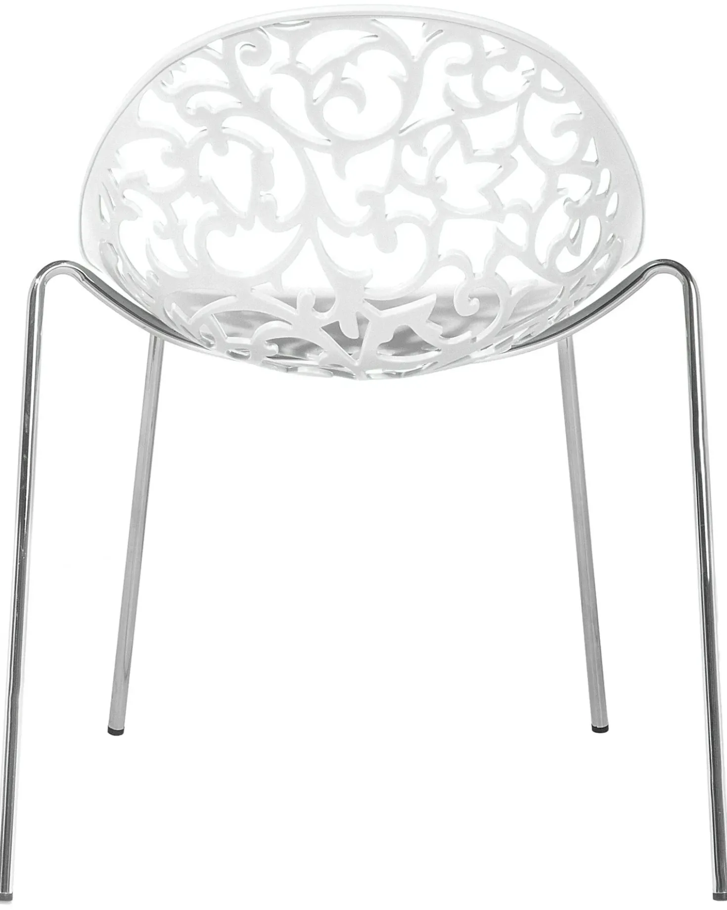 Set di 4 sedie da pranzo MUMFORD Bianco