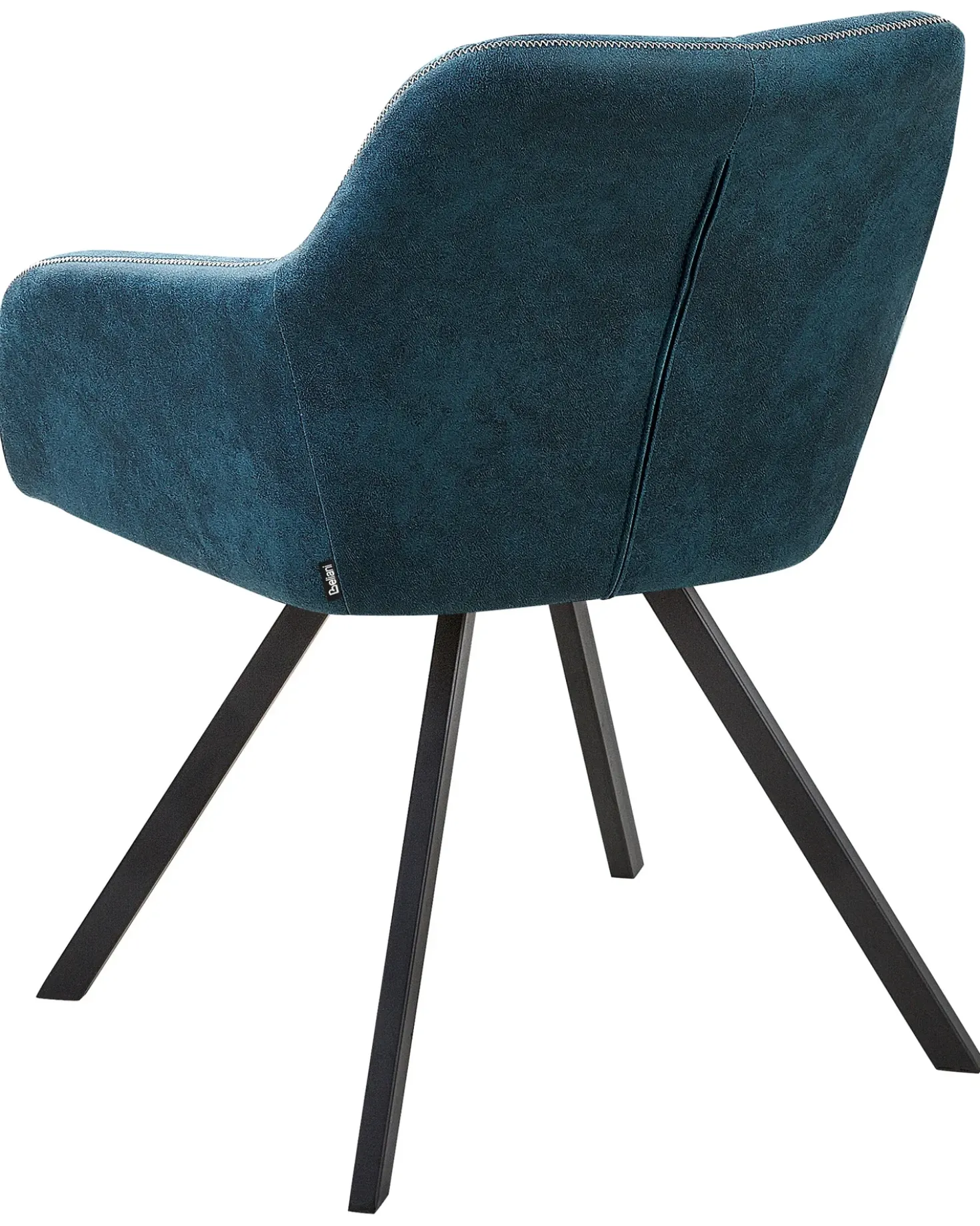 Set di 2 sedie da pranzo MONEE Tessuto Blu oltremare