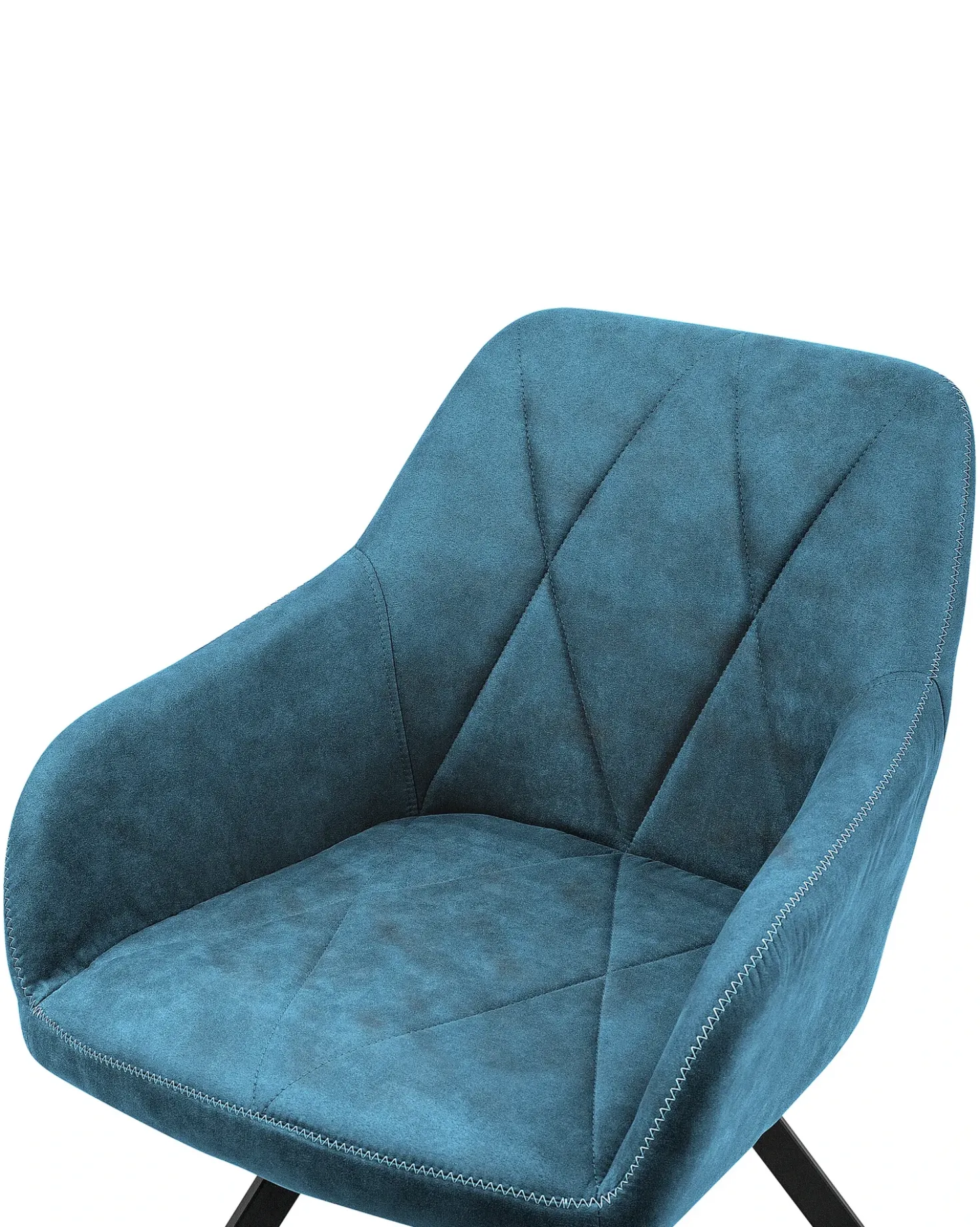 Set di 2 sedie da pranzo MONEE Tessuto Blu oltremare
