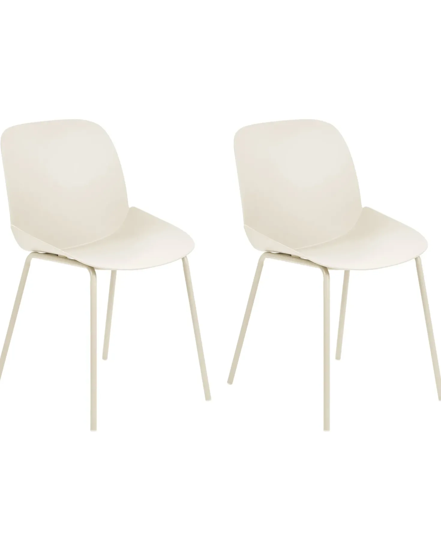 Set di 2 sedie da pranzo MILACA Beige