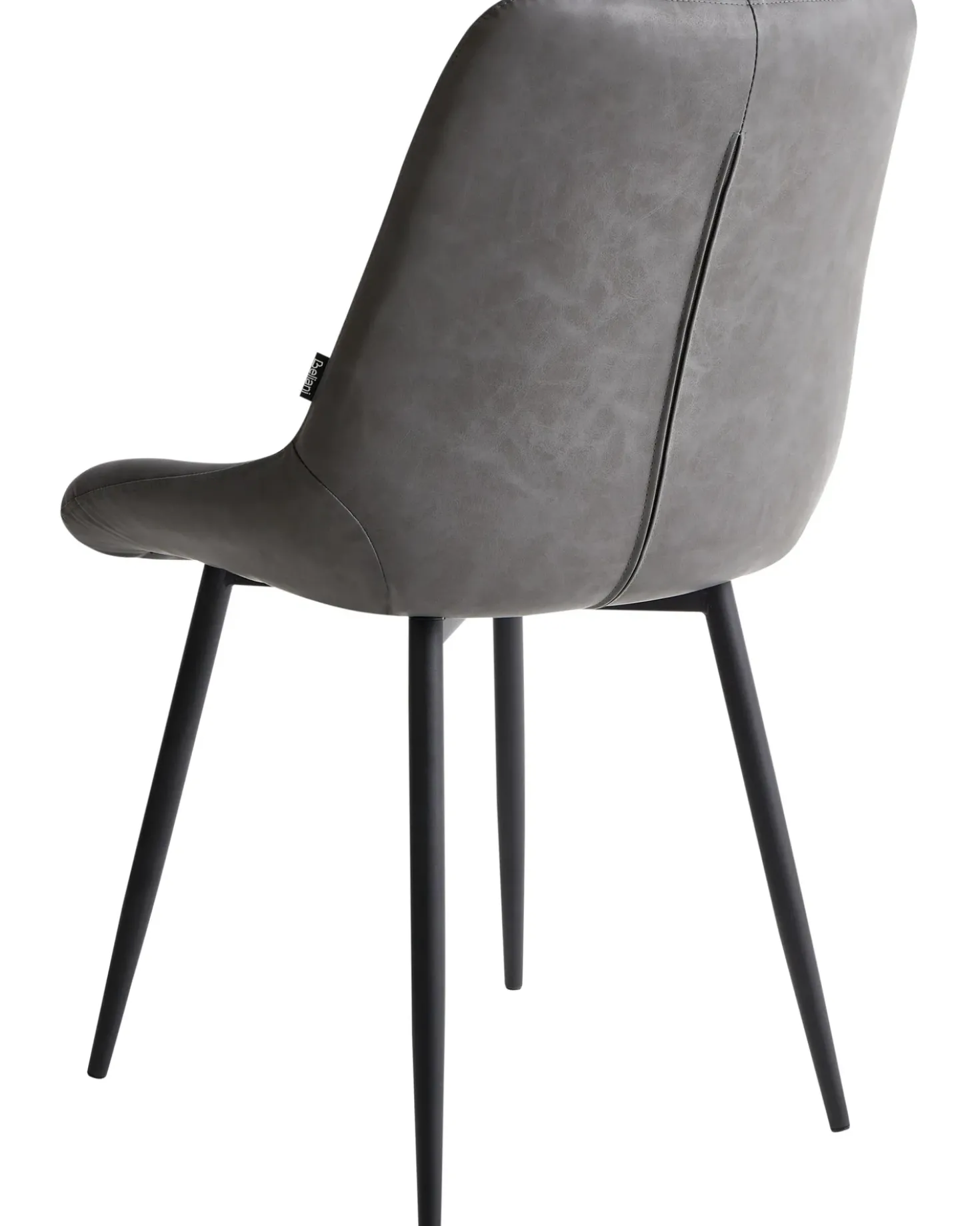 Set di 2 sedie da pranzo MELROSE Pelle sintetica Grigio