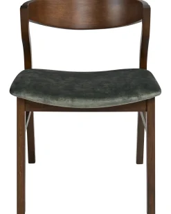 Set di 2 sedie da pranzo MAROA Legno Verde scuro/Marrone