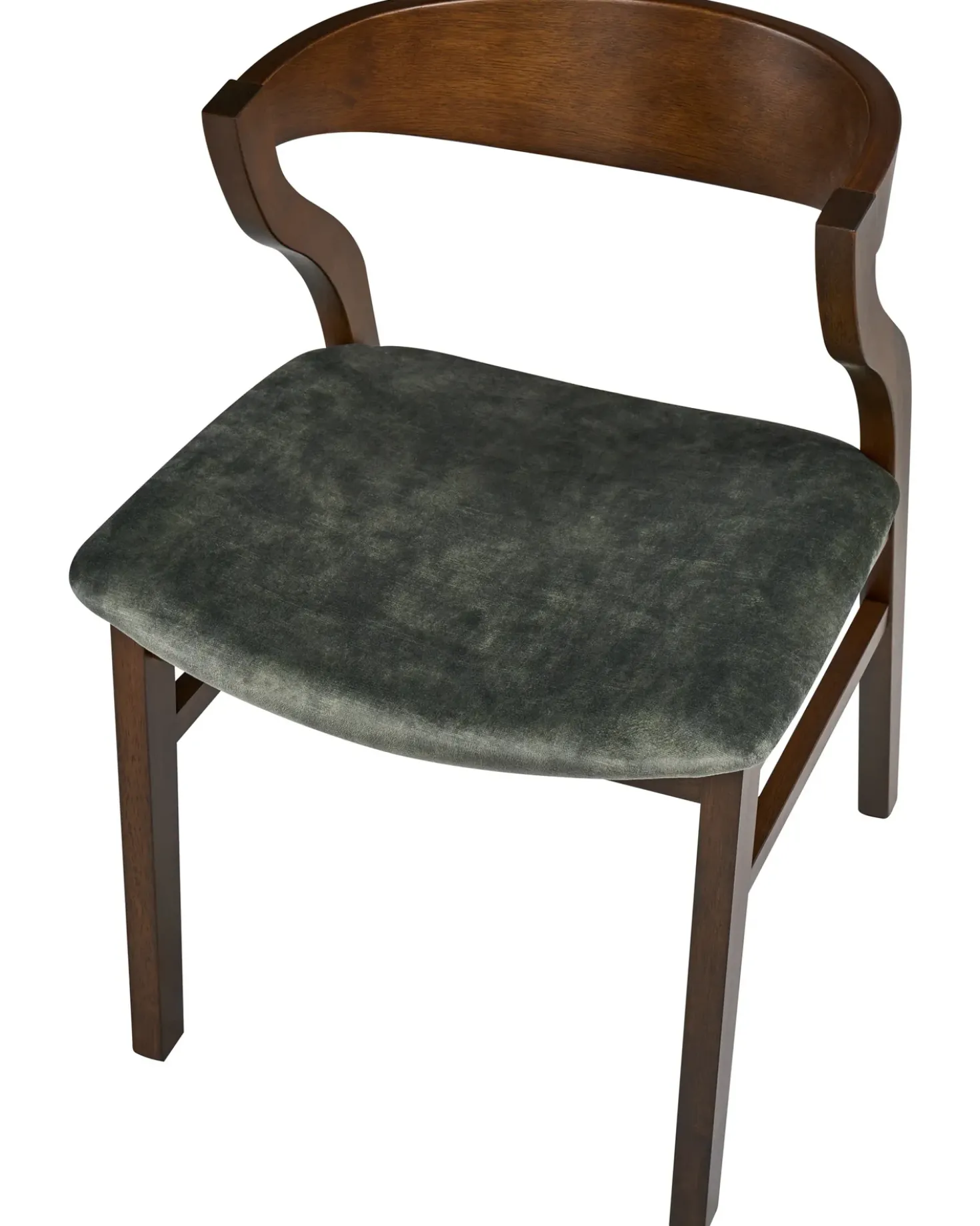 Set di 2 sedie da pranzo MAROA Legno Verde scuro/Marrone