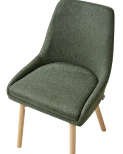 Set di 2 sedie da pranzo MELFORT Tessuto Verde scuro