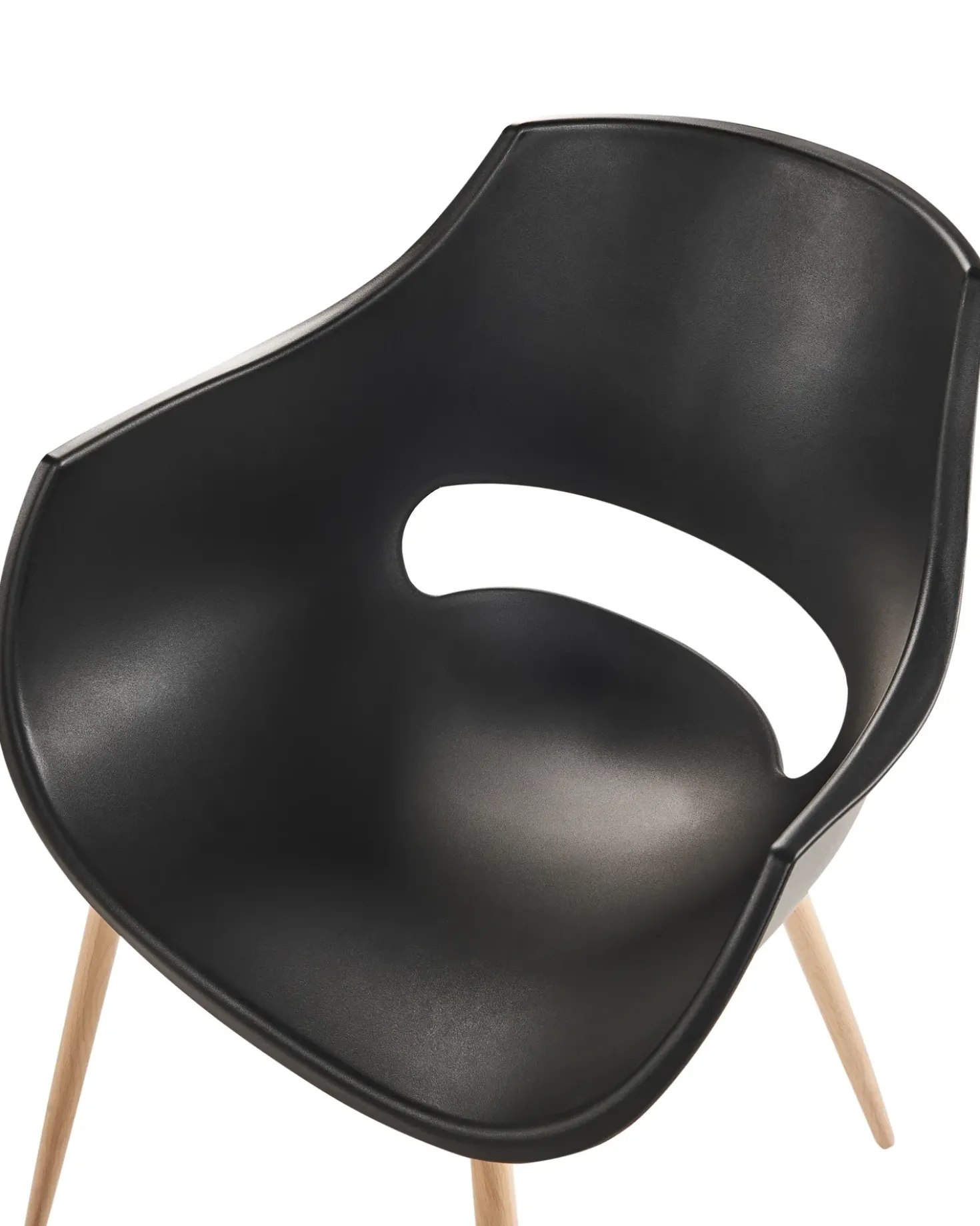 Set di 4 sedie da pranzo MILLERS Nero