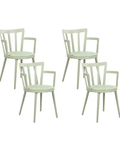 Set di 4 sedie da pranzo MORILL Verde chiaro