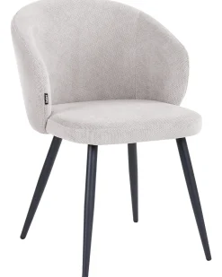 Set di 2 sedie da pranzo MOUNDVILLE Tessuto Bianco sporco