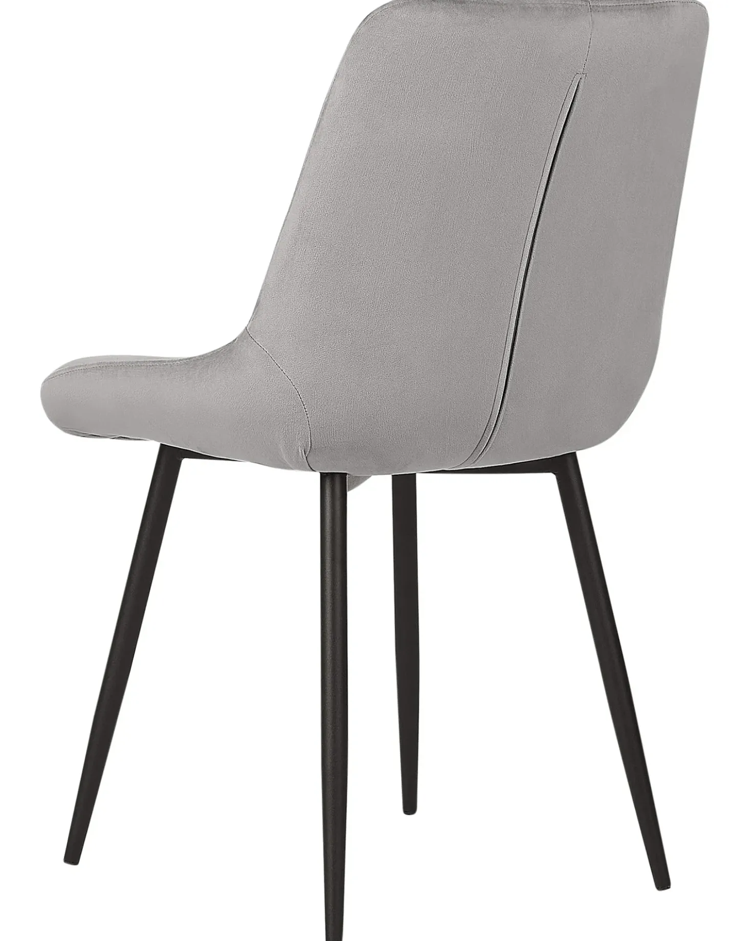 Set di 2 sedie da pranzo MELROSE Velluto Grigio chiaro