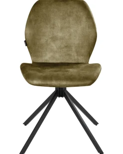 Set di 4 sedie da pranzo MORRISON Velluto Verde